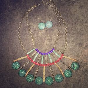 Funky statement necklace